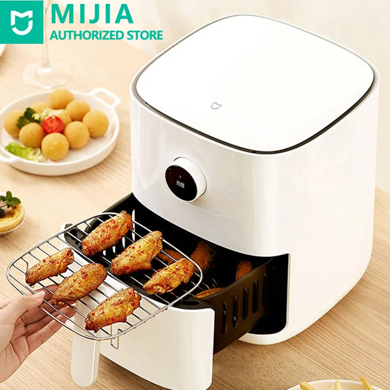 Xiaomi Mijia Multifunction Smart Air Fryer 3.5L Oven Accessories Large Capacity OLED Screen 24-Hour Cooking Healthy Fried White