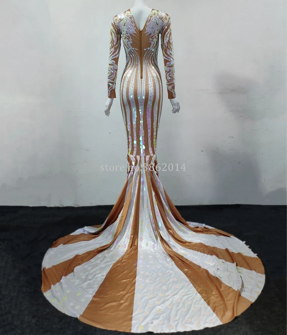 Новое многоцветное платье с блестками и длинным рукавом стразы женское для