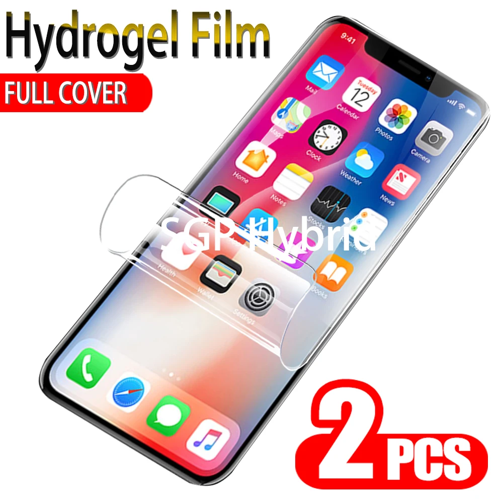 2 шт. Гидрогелевая пленка для Apple iPhone X XR XS Max Защитная экрана apple iphone x xr xs max iphoen |