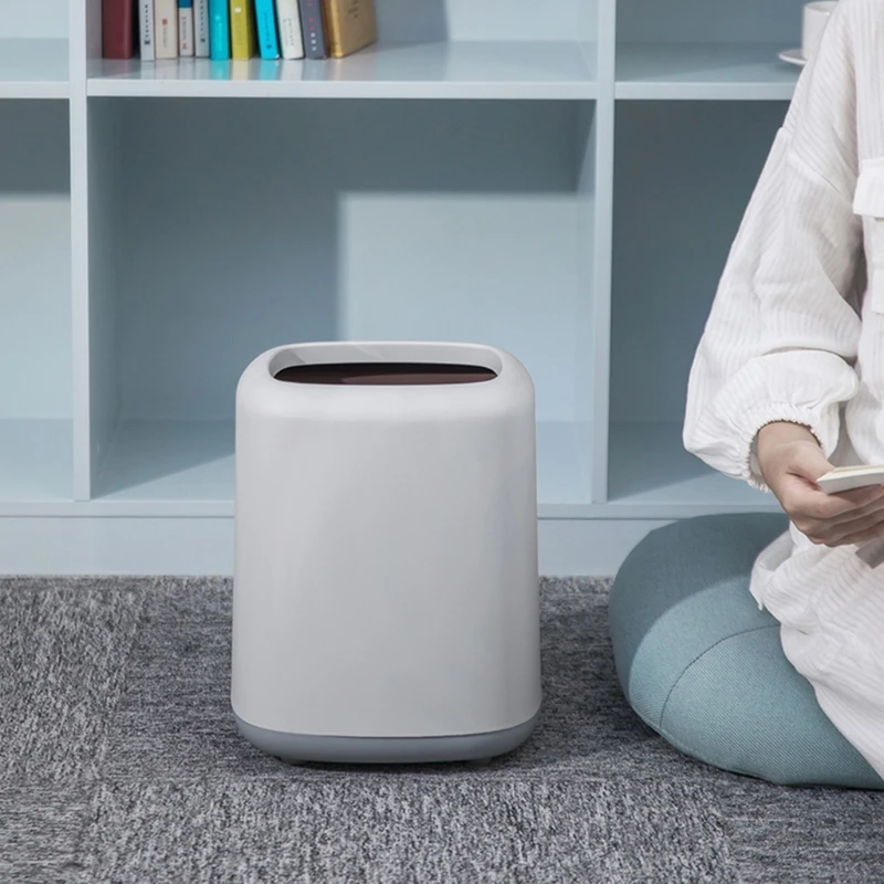 

Simple Square Shape Trash Can Creative Small Household Waste Bin Plastic Basket wholesales