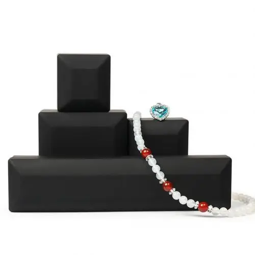 Bangle Box Black Модный светодиодный браслет с подвеской, ожерелье, серьги, кольцо, коробка для хранения свадебных украшений - Цвет: Bangle Box Black