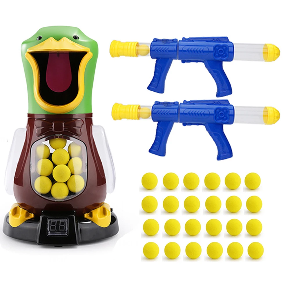 

Interesting Soft Bullet Gun Score Target Duck Kids Shooting Toys Shooter Foam Ball Battle Educational Air Power Popper Kids Gift