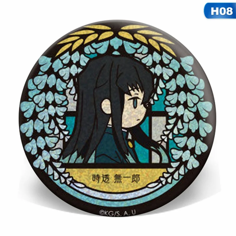 

Anime Demon Slayer: Kimetsu no Yaiba Kamado Tanjirou Cosplay Bedge Cartoon Backpacks Bags Badges Button Brooch Pins