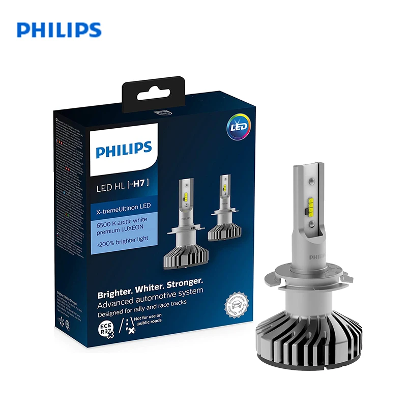 PHILIPS light bulbs for auto H7 12V-LED (PX26d) 5800K 6000K 6200K 25 W/14 W X-Treme Ultinon LED gen2 (k. pack. 2 pcs) + Pen W5W |