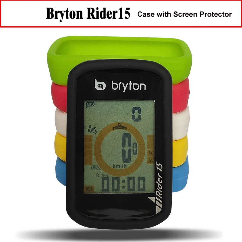 Чехол для компьютера Bryton Rider 15 10 универсальный гелевый телефона и Защита экрана R15