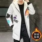 VERSMA зимняя куртка в Корейском стиле кепки, кепки в стиле Толстая Длинная ветровка Тренч Для мужчин в стиле хип-хоп Крупногабаритные Готический Для мужчин длинная куртка-парка Dropshippping