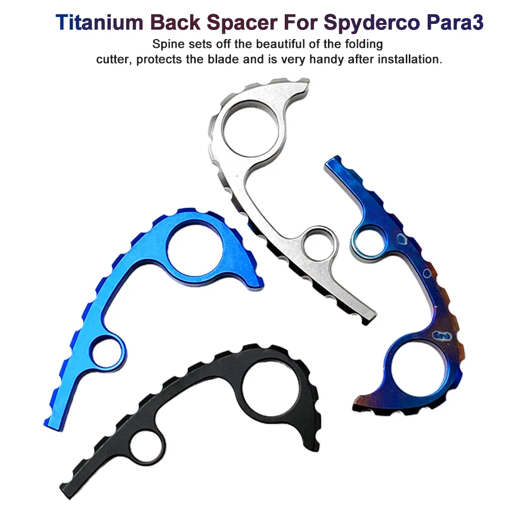 Titanium Alloy Portable Modern Protective Spine Keel Easy Install Practical Accessories Back Spacer DIY For Spyderco Para 3 | Инструменты