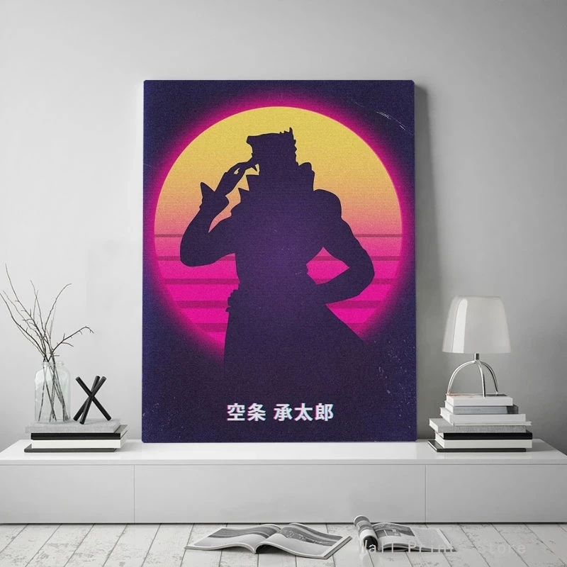 

Настенная картина Kujo Jotaro Jojo's, домашний Декор, живопись на холсте, современная японская аниме картина, Hd печать, мультяшный модульный постер ...
