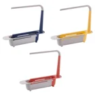 Органайзер для кухонных раковин, телескопическая полка для раковины, регулируемая стойка для слива мыла, корзина для хранения, кухонные аксессуары