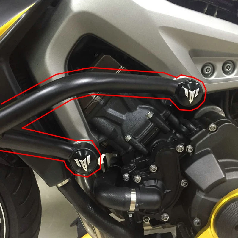 Full Set Frame Protector Bumper For Yamaha MT09 MT-09 FZ09 2013 2014 2015 2016 2017 2018 2019 Motorcycle Engine Guard Crash Bars |