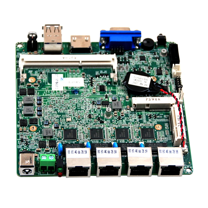 Материнская плата Baytrail J1900 CPU nano 4 порта ethernet материнская с Гб ddr3 | Компьютеры и