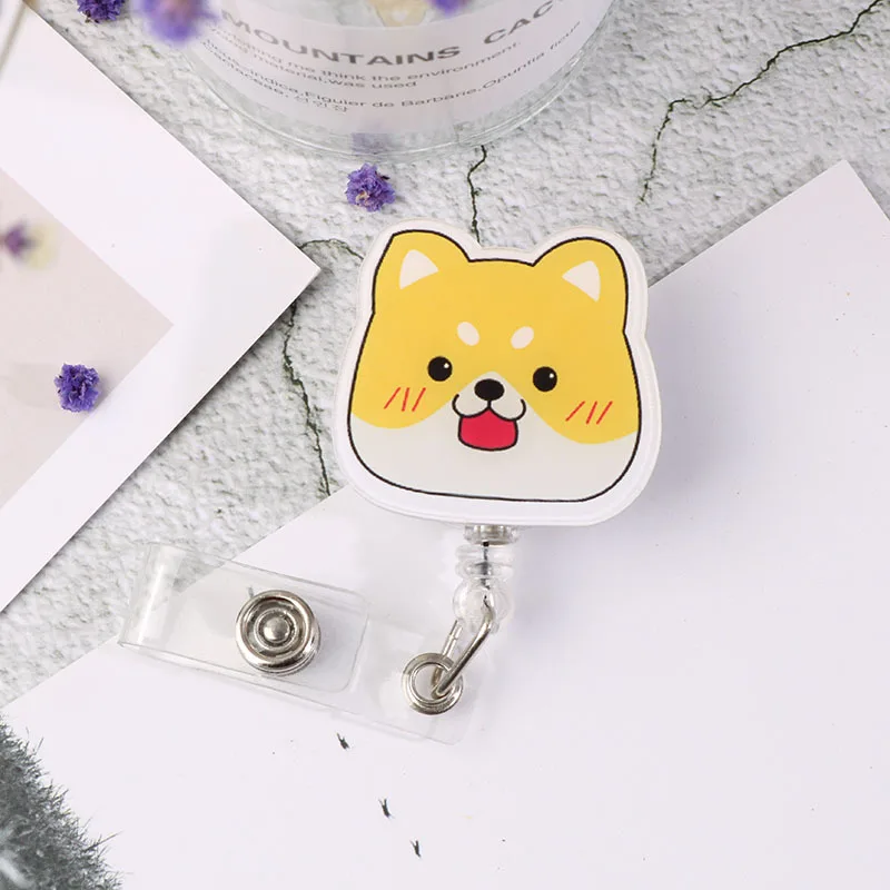 Мультфильм выдвижной брелок для ключей медсестры рабочие держатель карт