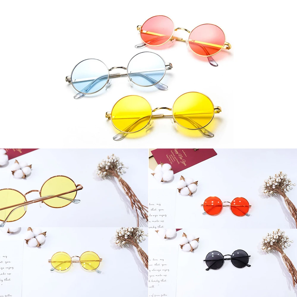 Солнцезащитные очки в круглой оправе для мужчин и женщин трендовые винтажные