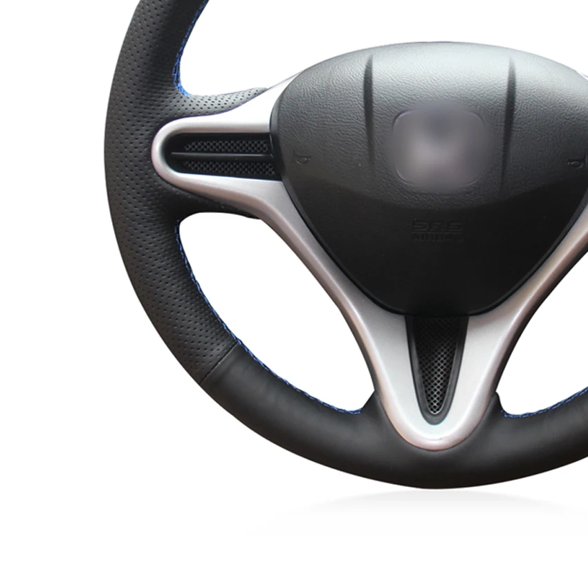 MEWANT черная искусственная кожа фотосессия для Honda Fit 2009 2013 City Jazz 2010 2014|Чехлы на руль|