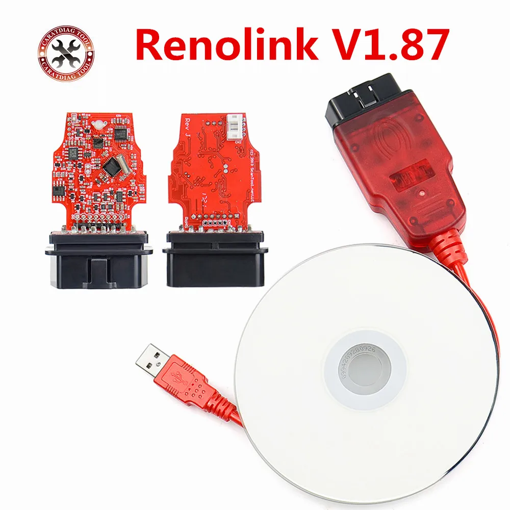 Renolink V1.87 V1.52 ECU R-enault Программатор ЭБУ Сброс ключ кодирования для приборной панели
