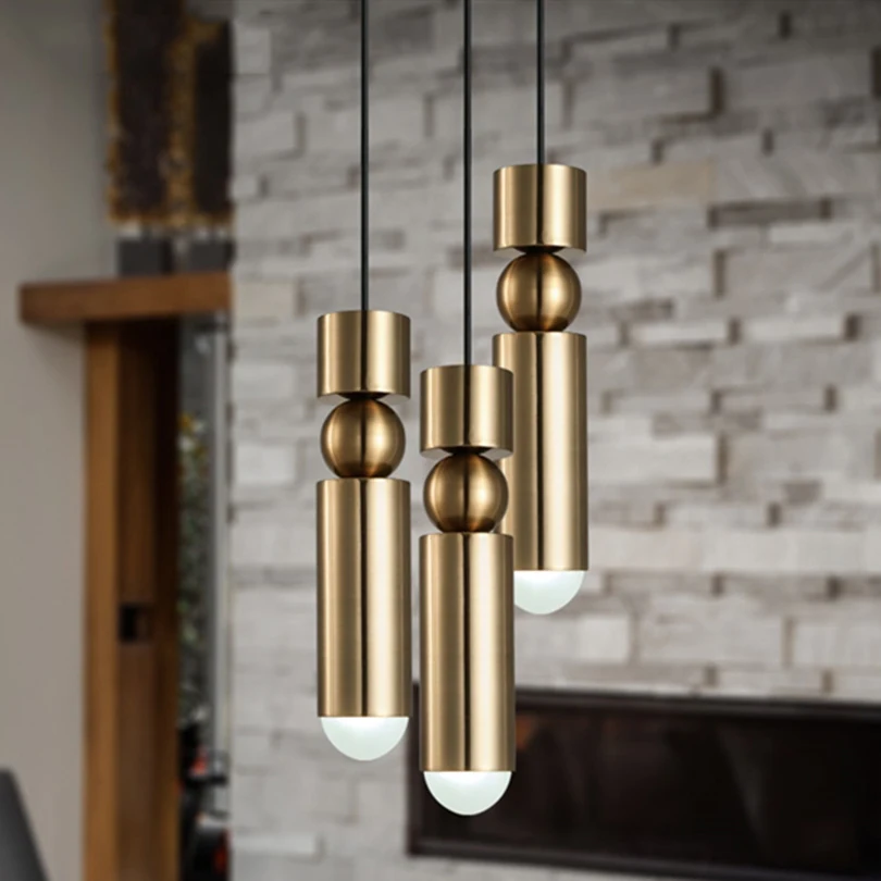 

Золотой Длинный подвесной светильник-труба светодиодный светильник Скандинавский современный подвесной светильник s Кухня Столовая бар у...