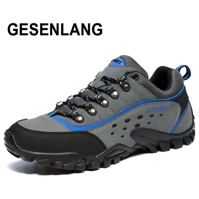 

2020 Men's Outdoor Hiking Shoes Mountain Climbing Hunting Trekking Comfortable Breathable Non-Skid Wear Resistant Trail Sneakers