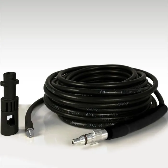 

15m High-Pressure Car Washer Water Outlet Rubber Hose Explosion-Proof Dredging Pipe Rat Set Sewer Cleaning Pipe HWC