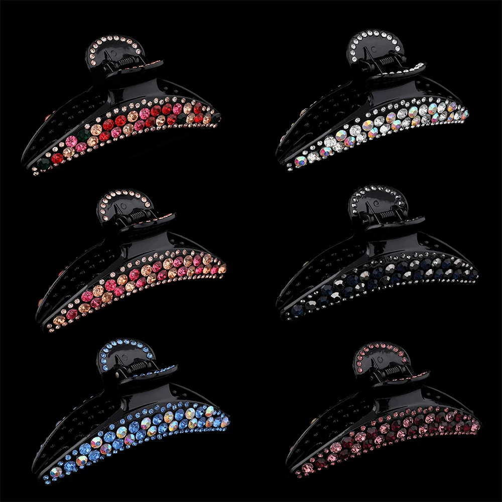 Моланс Элегантный хрустальный зажим для волос 2020 Новые женские винтажные яркие стразовые заколки с узлом-бантом ювелирные изделия.