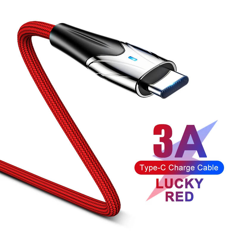 Joyroom 5A usb type-C кабель для быстрой зарядки типа C Быстрая зарядка usb кабель для светодиодного зарядного устройства для Xiaomi samsung зарядный кабель для передачи данных - Цвет: 3ARed