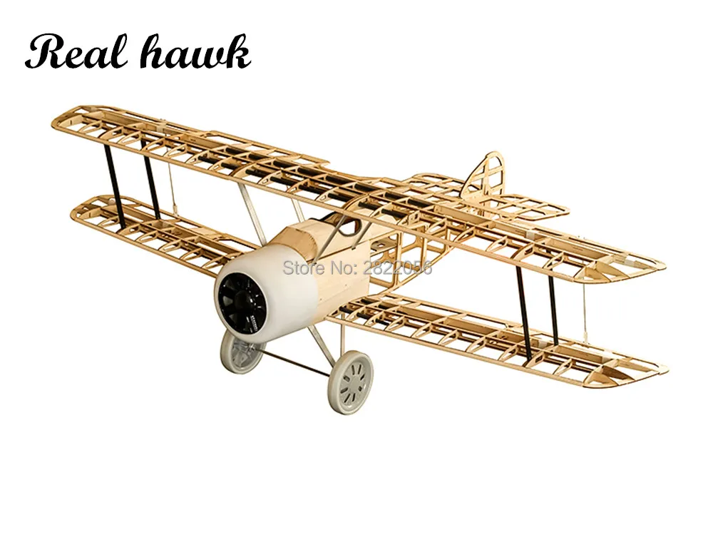 Радиоуправляемый самолет самолетик из пробкового дерева модель Sopwith Camel 1 5 м