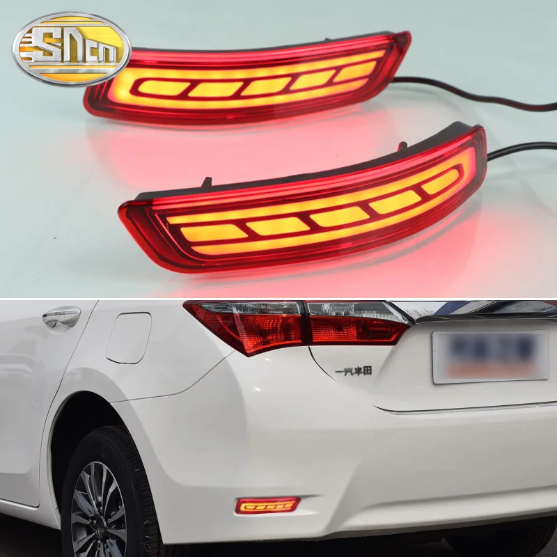 Многофункциональный Светодиодный отражатель для Toyota Corolla 2014 ~ 2018 задний
