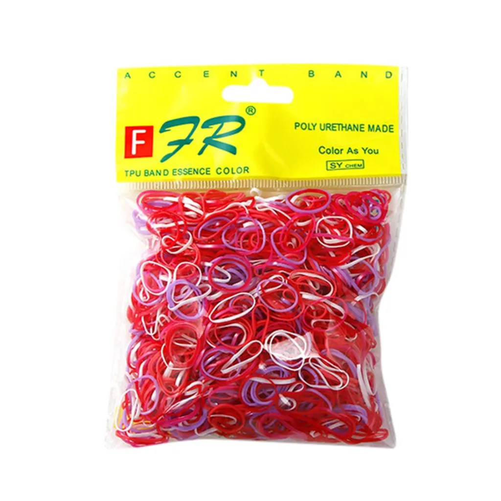 Милые красочные кольца для девочек одноразовая эластичная резинка волос