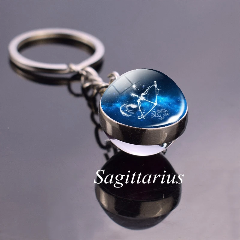 Брелок для ключей со знаком зодиака 12 дюймов Скорпион Стрелец Козерог Водолей