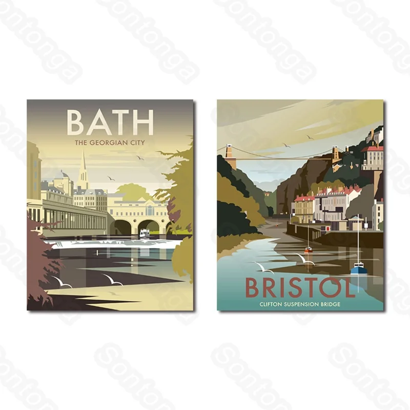 

Still Life Oil Painting City Lake Reflection Creative Architectural Decoration Painting Boy Room 3D Stereo Wall Stickers Bedroom