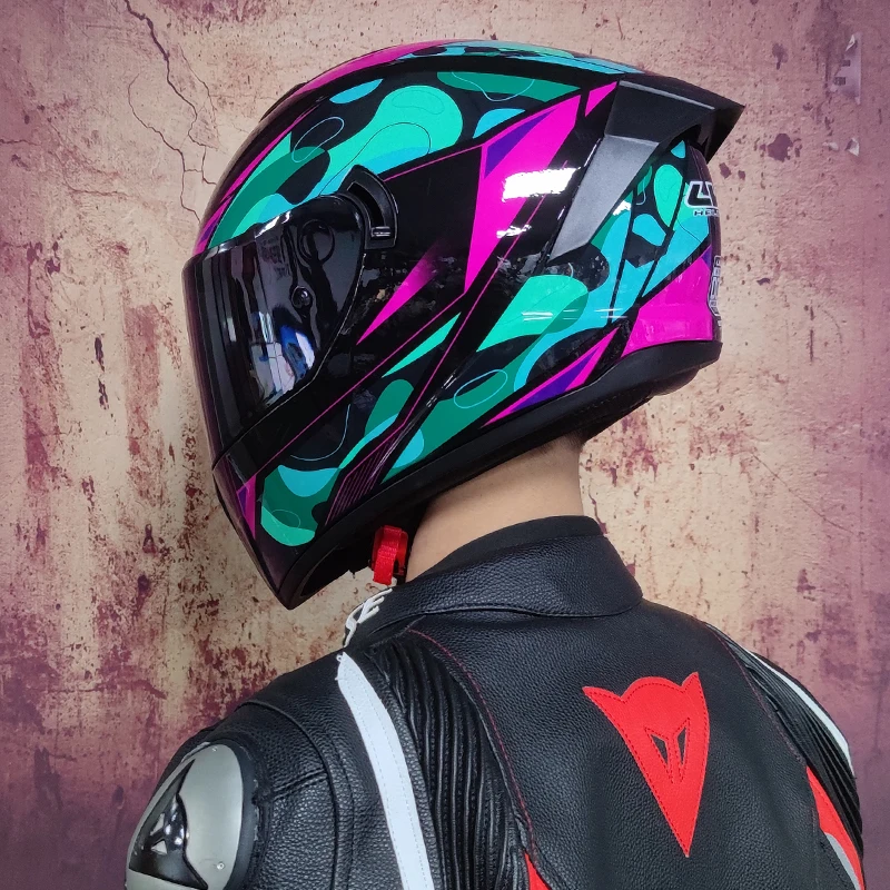 Мотоциклетный шлем для мотогонок классический воротник шлемы с двойными линзами