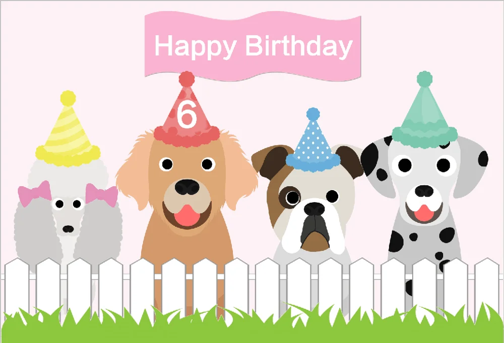 7x5 футов 2 стиля зеленая трава сад белый забор щенок собака Pals пользовательские