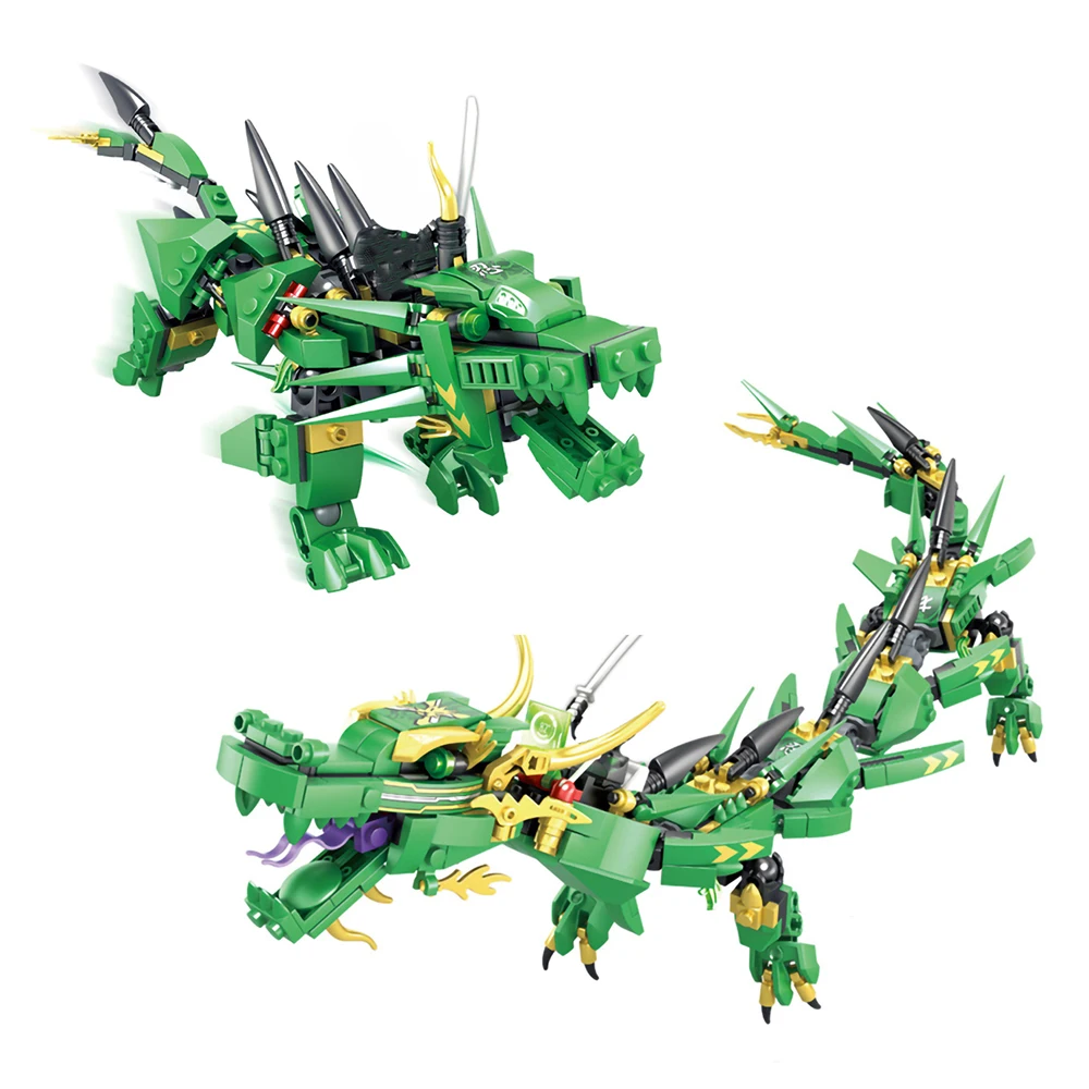 

Летающий зеленый строительный блок MOC своими руками 2 в 1 Набор строительных блоков детские игрушки для детей образовательные подарки на ден...