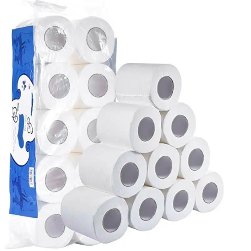 

10 Rolls Toilet Paper No Fluorescent Agent Ultra Soft Stronge 3-Ply Sheets Safe Bath Tissue for Home Kitchen Family Use