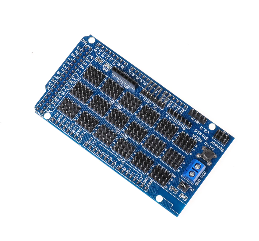 Для Arduino датчик MEGA Shield V1.0 V2.0 специальная Плата расширения 2560 Sup IIC Bluetooth SD Robot Parts DIY -