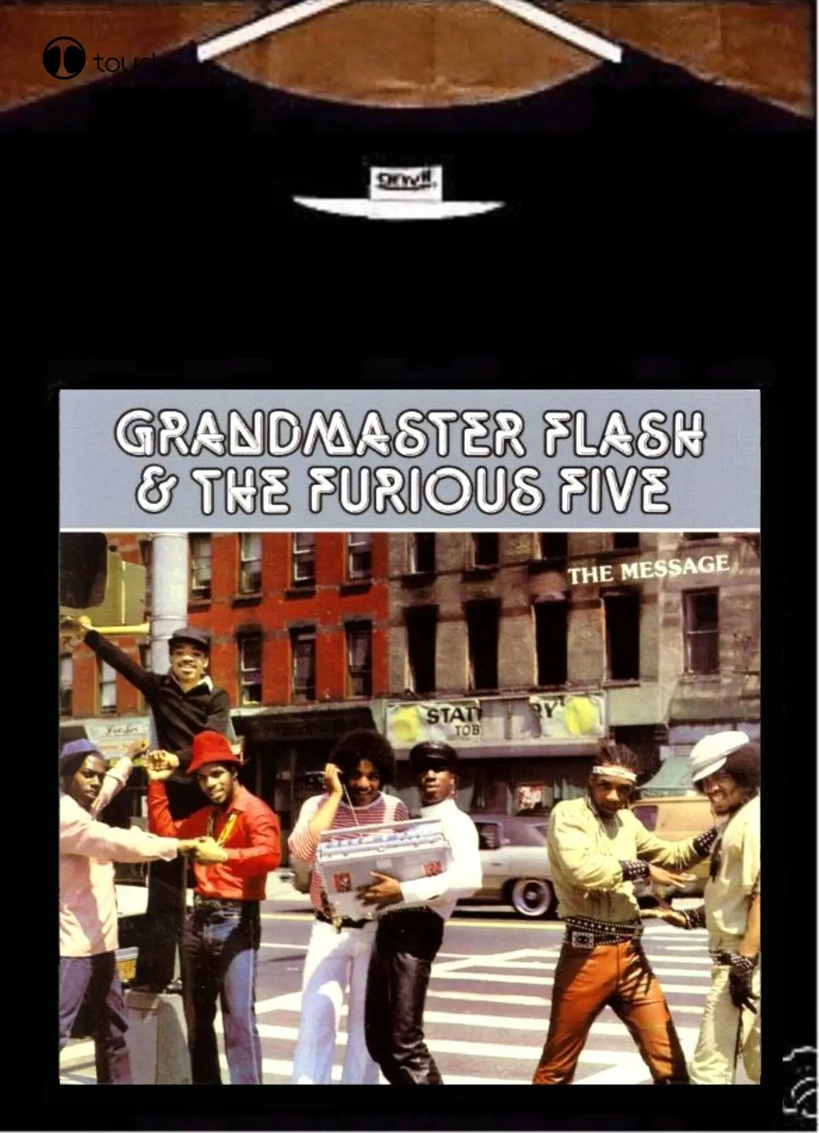 

Grandmaster Flash And The Furious Five The Message Tee Shirt T-Shirt Custom Aldult Teen Unisex Digital Printing Xs-5Xl