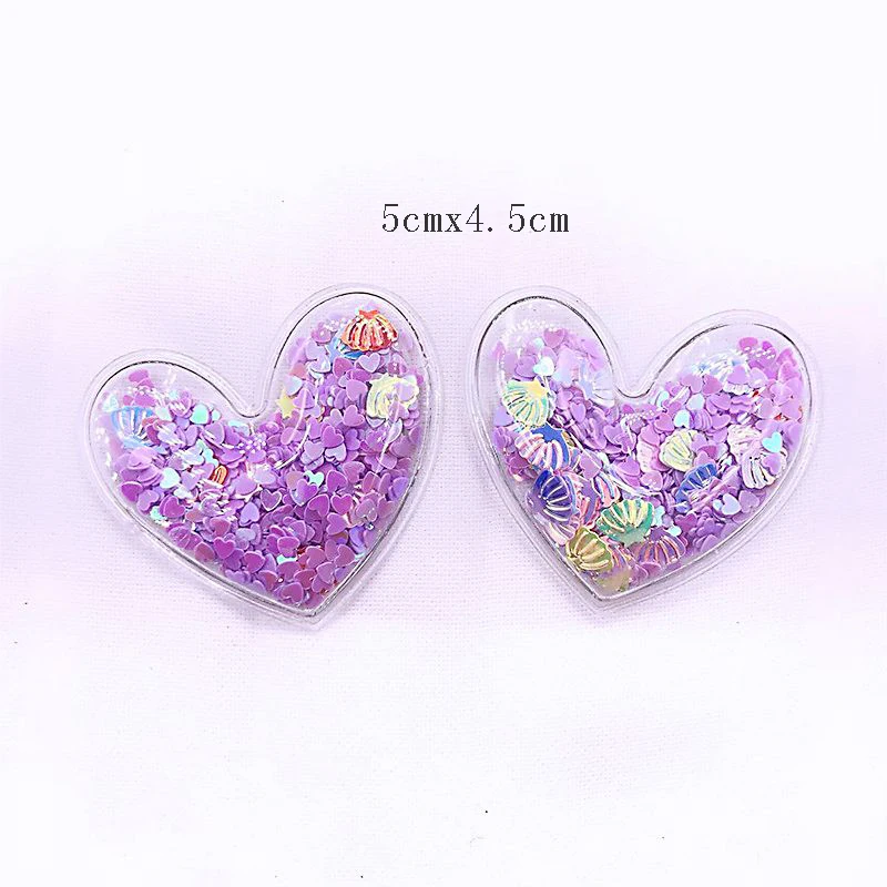 10 шт. в форме сердца короны/крылья из прозрачного пластика ПВХ сумка Цвет сделай