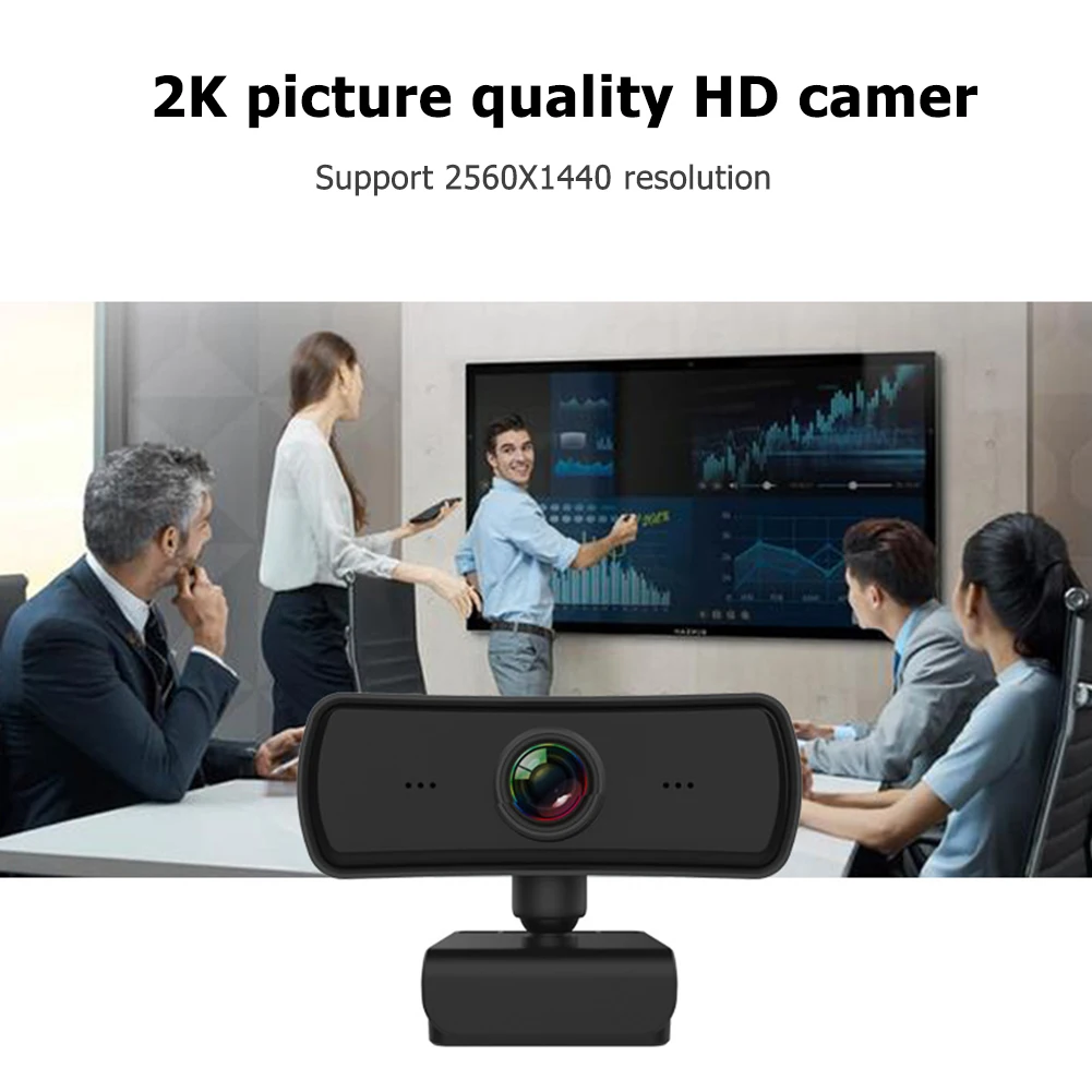 C3 Auto Focus 2K HD Webcam Desktop Computer Driver-Free USB 2.0 Web Camera | Компьютеры и офис