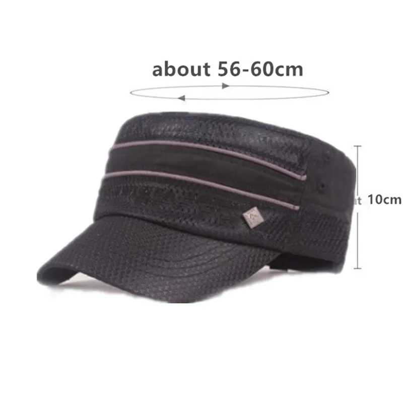 Кепка XdanqinX Мужская сетчатая дышащая шапка с плоским верхом в стиле милитари