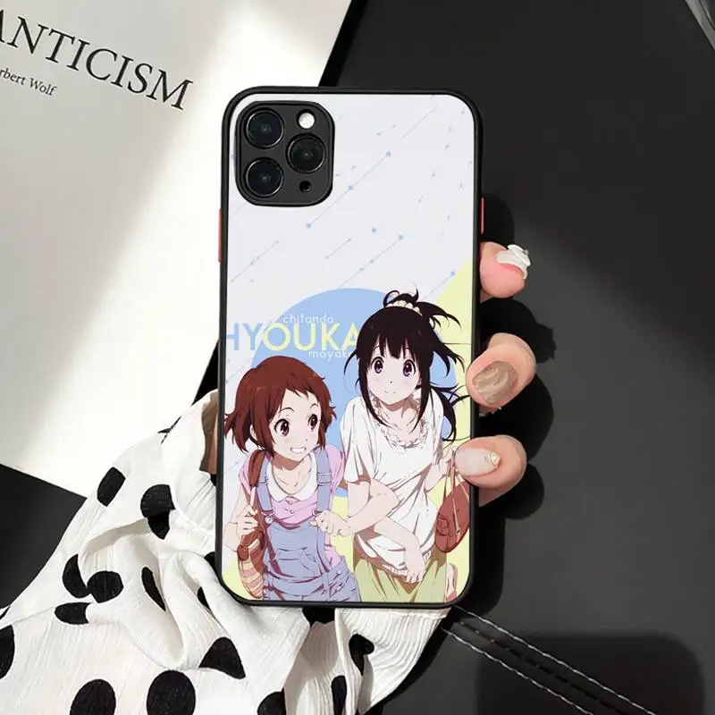 

Hyouka Phone Case For iphone 12 11 7 8 plus mini x xs xr pro max matte transparent cover