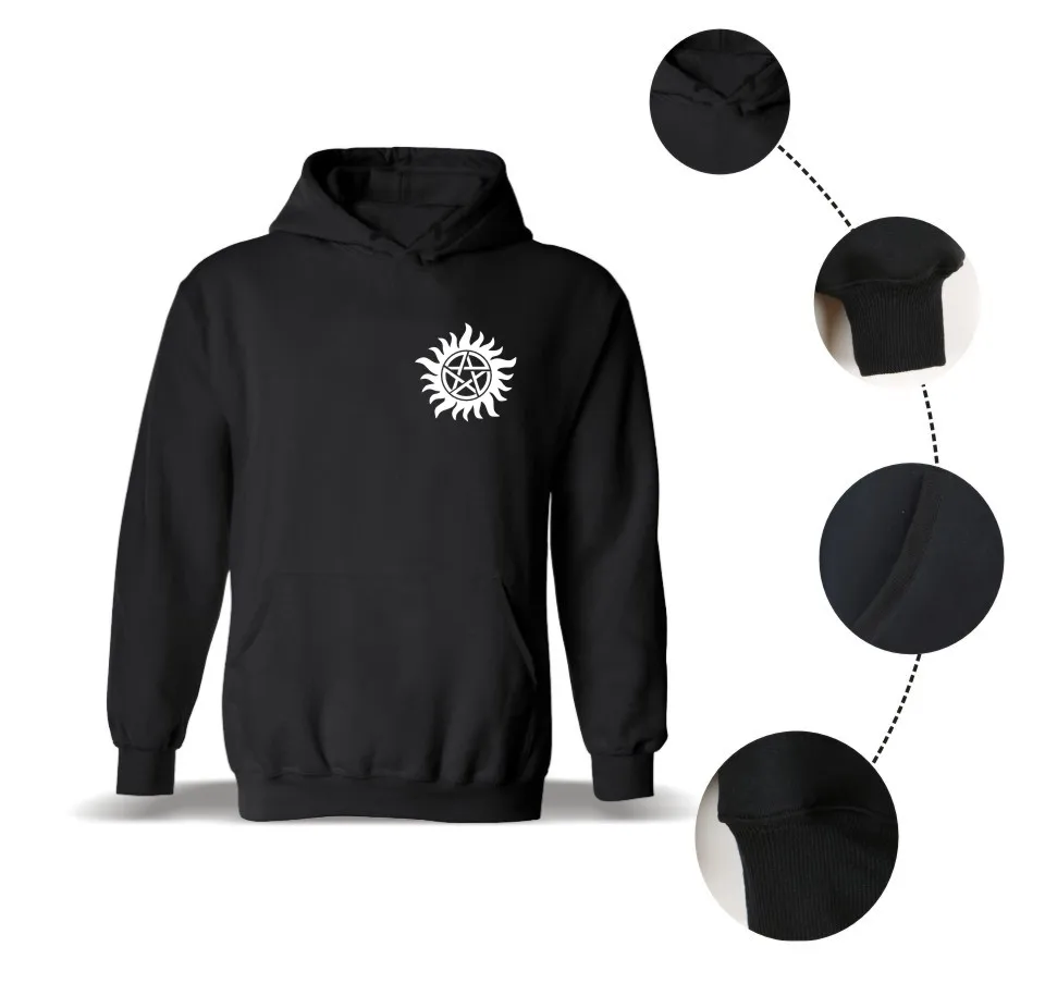 Supernatural Angel And Hunter Hoodies Men Women Aikooki New Arrival Fashion Popular Hooded Pullover Couples | Мужская одежда