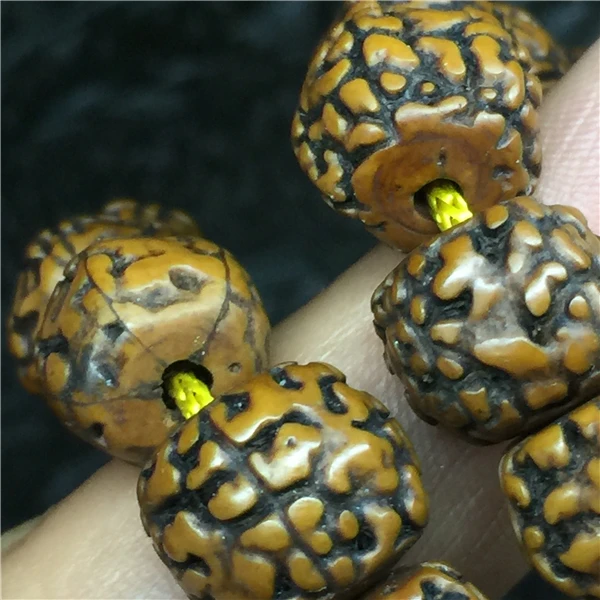 8 мм Тибетский буддизм 108 старый рудракша семена молитва шарик Мала ожерелье |