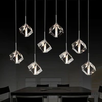 modern led crystal pendant lamp nordic 7cm hanging lights for home bedroom kitchen living room restaurant loft fixture luminaire