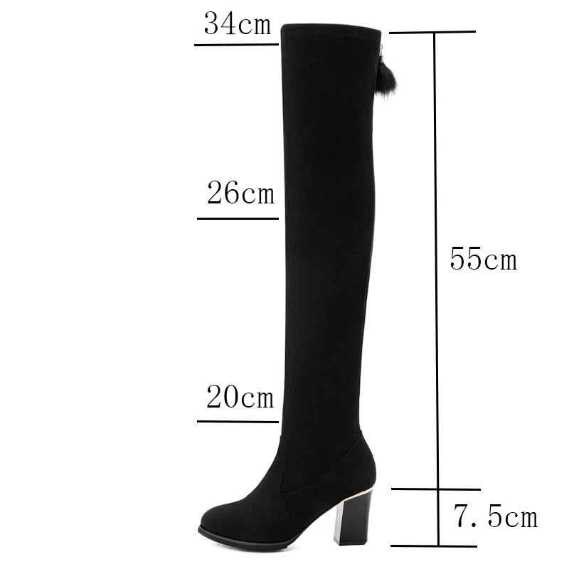 Rimocy/женские ботфорты Сексуальные облегающие высокие сапоги из искусственной