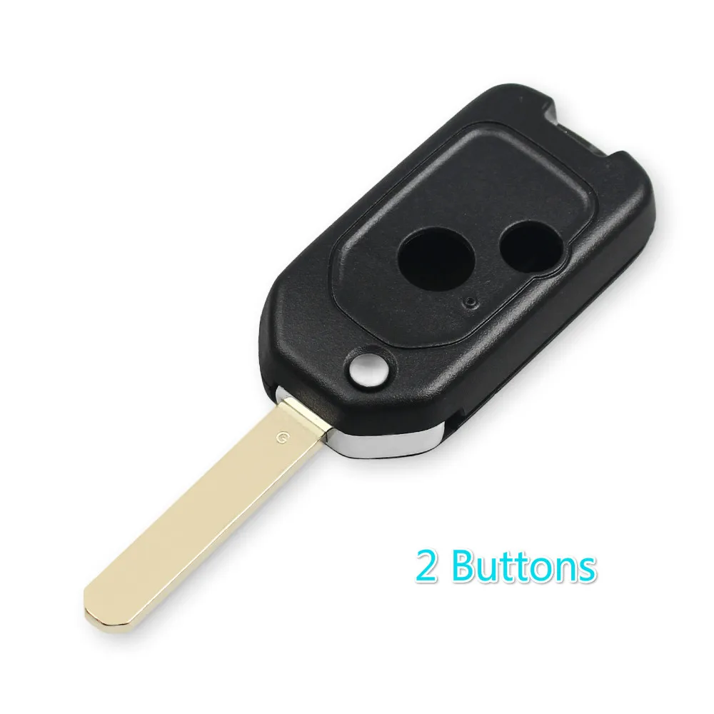 KEYYOU 2/2+ 1/3/3+ 1/пуговицы Складной флип дистанционного ключа автомобиля в виде ракушки крышка чехол для Honda Accord CRV Civic Pilot Insight Ridgeline - Цвет: Model 1