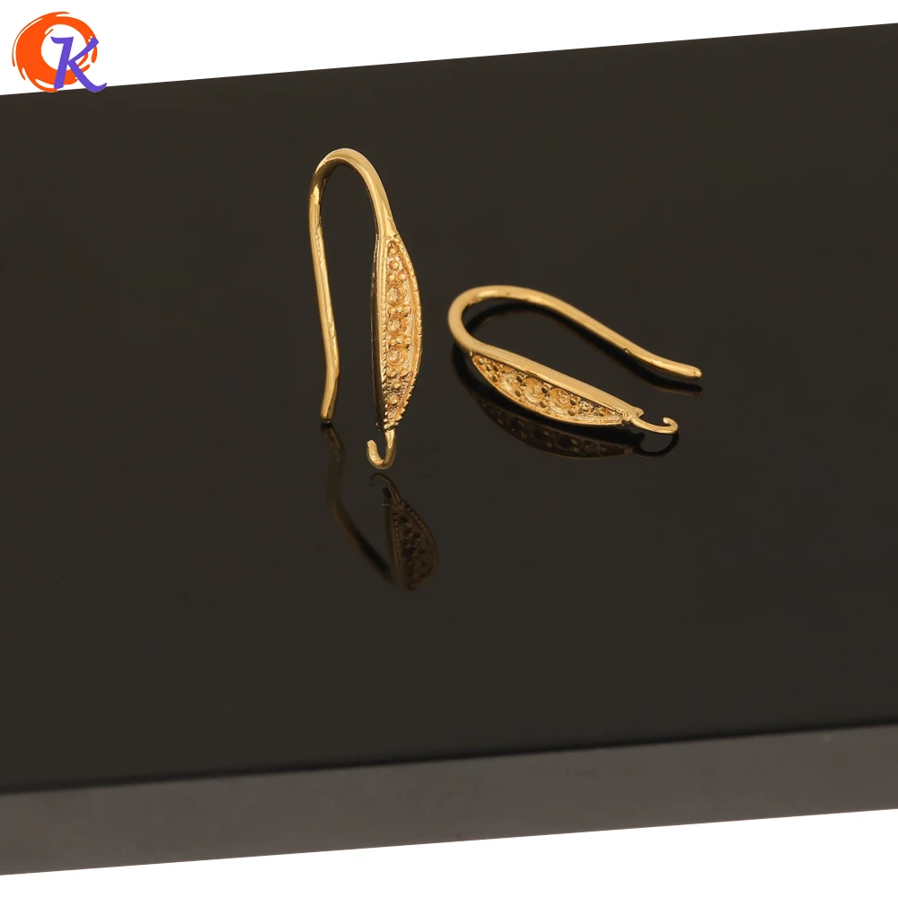 

Cordial Design 100Pcs Jewelry Accessories/Earrings Making/Genuine Gold Plating/Earring Findings/DIY/Hand Made/Earrings Hooks