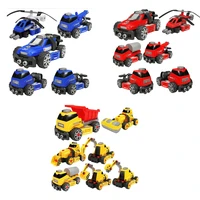6pcs diy build toy model trucks assembly construction vehicle toddler%e2%80%99s favors