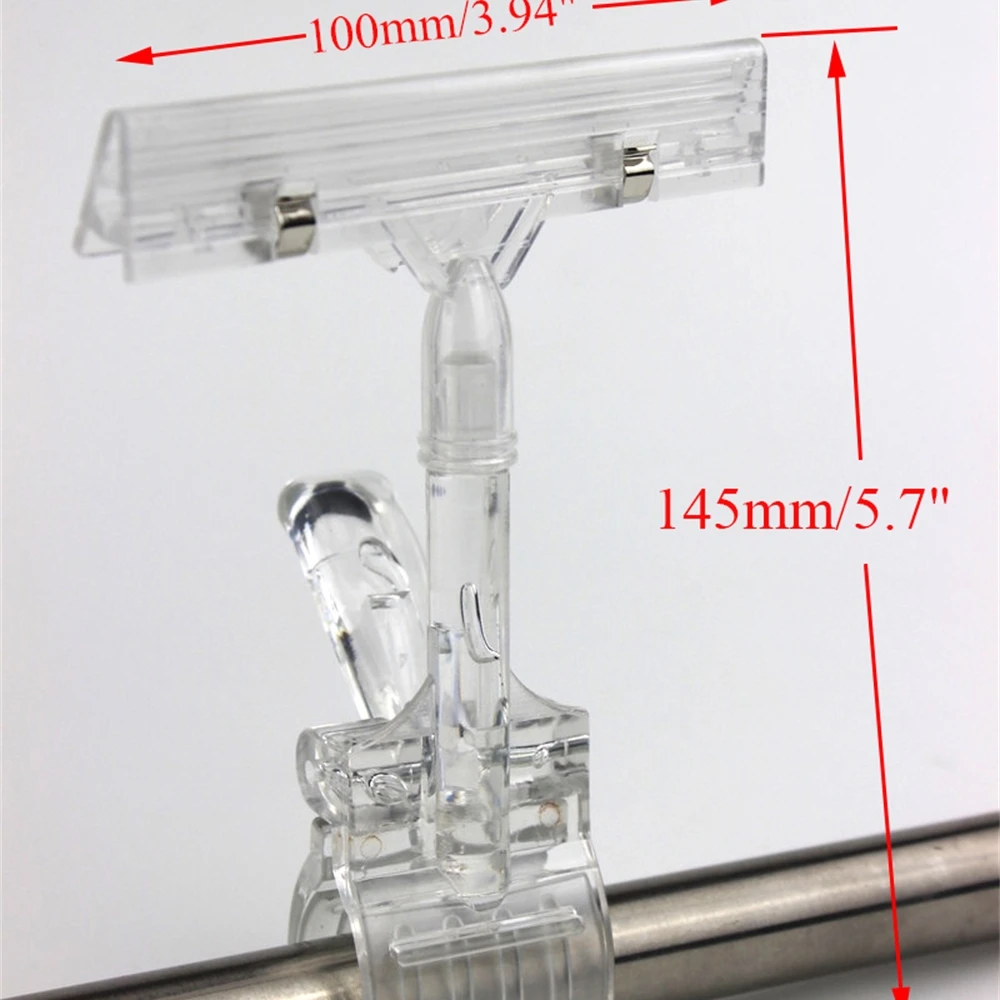 Большой пластиковый популярный зажим для супермаркета знака цена карточка