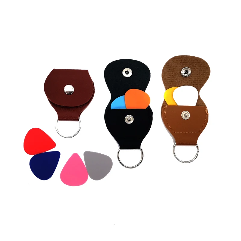 Держатель для медиаторов и медиатор 9 шт. сделаны из искусственной кожи матовых |