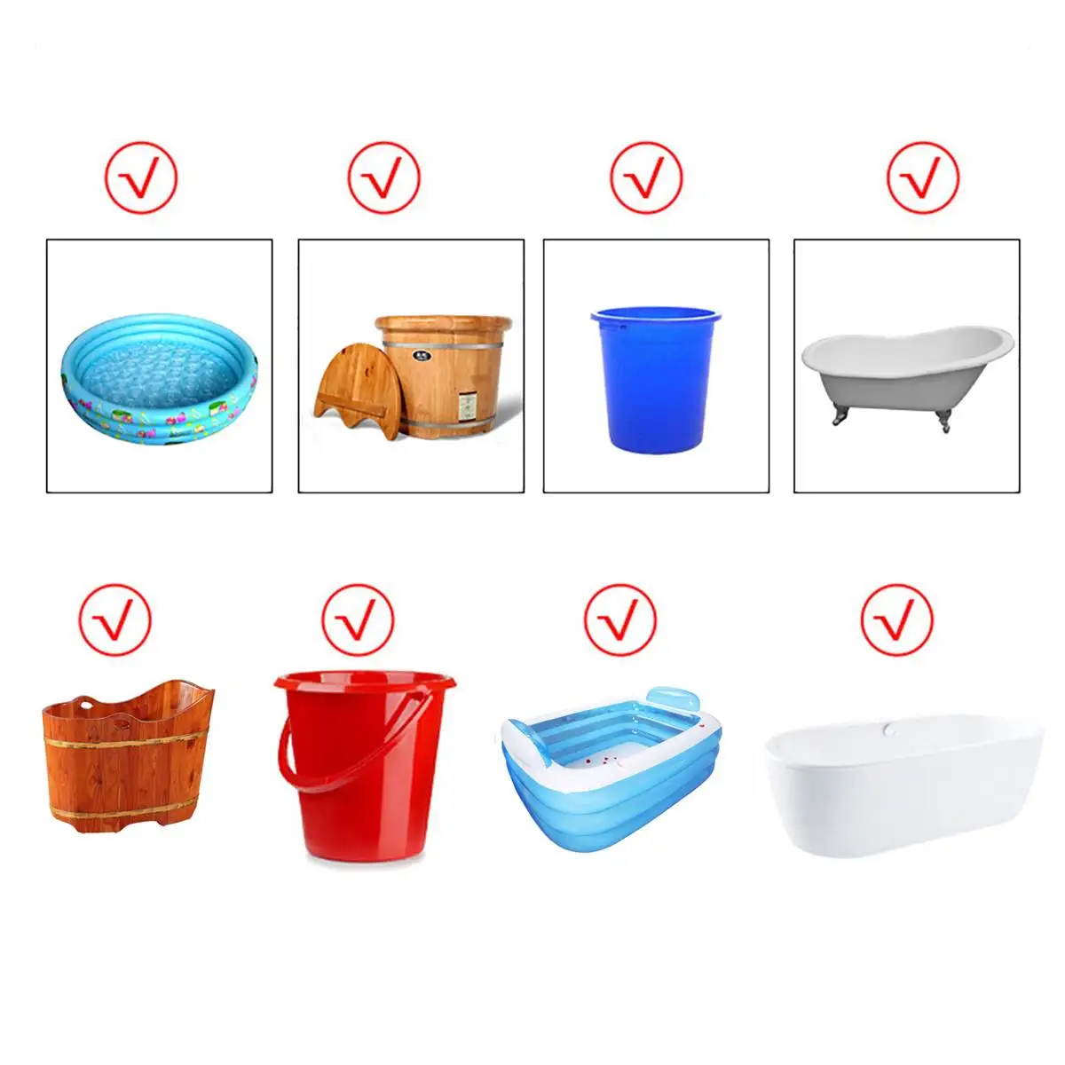 

3500W Electric Water Heater Stainless Steel Automatic Immersion Heater 220V Portable Hot Water Boiler for Bucket Swimming Pool