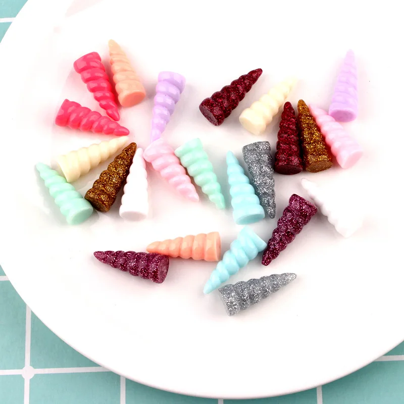 Кавайный Кабошон из смолы Рог единорога мороженое сделай сам кремовый чехол для